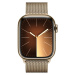 Apple Watch Series 9 Cellular 41mm Zlatá ocel se zlatým milánským tahem Zlatá