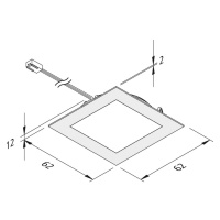 Hera LED podhledové světlo FAQ 58 nerez 3ks, 3W 4 000K