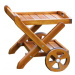 Zahradní dřevěný servírovací vozík