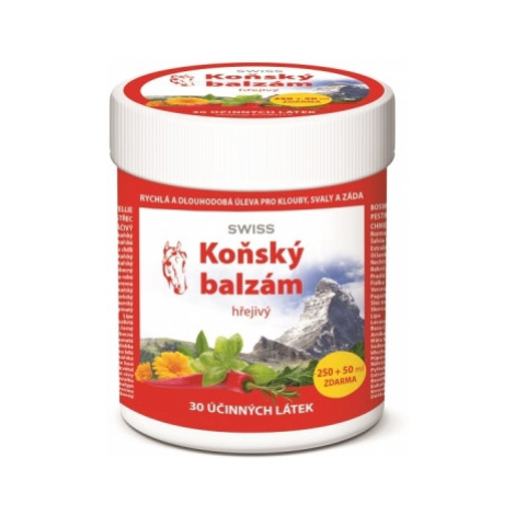 Koňský balzám SWISS hřejivý 250+50ml