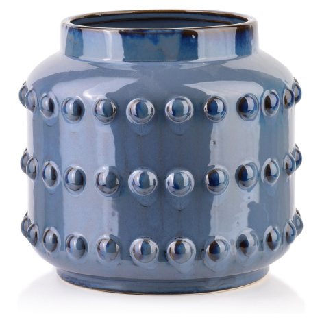 Mondex Keramická váza MIGLIORE 19,5 cm modrá