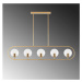 Sofahouse 28585 Designový lustr Ulrica 122 cm zlatý závěsné svítidlo