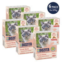 Bozita Tetra kousky v omáčce s lososem 6 × 370 g: