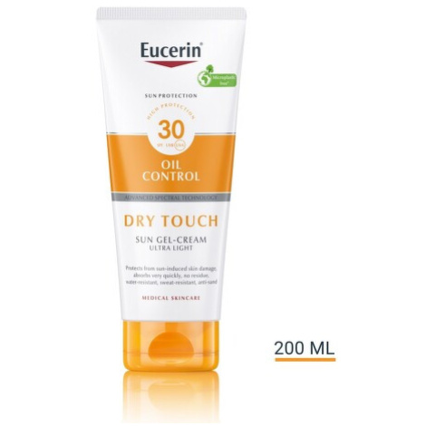 EUCERIN SUN Krémový gel na opalování Dry Touch Oil Control SPF 30 200 ml