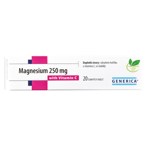 Magnesium 250mg Tbl.eff.20 S Vitam.c Generica