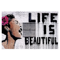 Umělecký tisk Banksy - Life is Beautiful, 91.5 × 61 cm