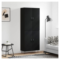 vidaXL Skříň highboard černá 69,5 x 34 x 180 cm kompozitní dřevo