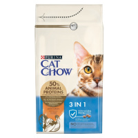Cat Chow Adult 3in1 s krůtím 1,5 kg