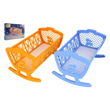 Kolébka pro panenky bez soupravy plast 47x35x30cm v krabici 48x32x8cm