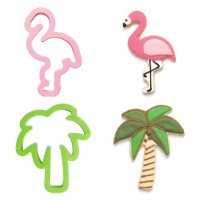 Flamingo party - Vykrajovátka plastová  2 ks