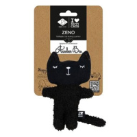 EBI D&D Home Zeno plyšová hračka pro kočky plnitelná catnipem 12 × 4 × 18 cm černá