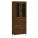 vidaXL Skříň highboard hnědý dub 69,5 x 34 x 180 cm kompozitní dřevo