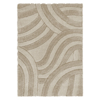 Flair Rugs koberce Kusový koberec Indulgence Velvet Carved Natural - 120x170 cm