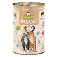 GranataPet pro kočky – Delicatessen konzerva čisté telecí maso 6× 400 g