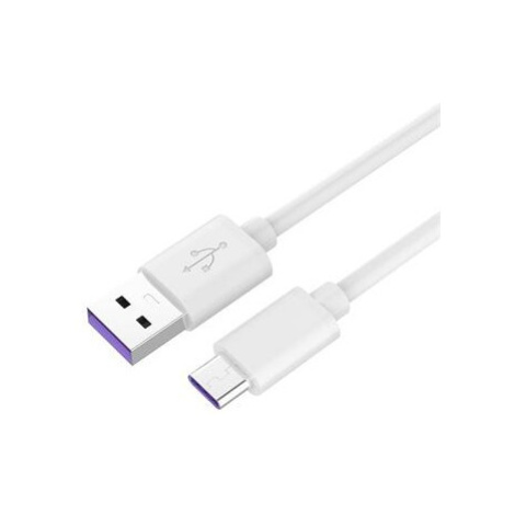 PremiumCord Kabel USB-C/M - USB 2.0 A/M, Super fast charging 5A, bílý, 2m Bílá