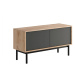 TV stolek BERGEN — 104x39x57, dub jaskson hickory/grafit