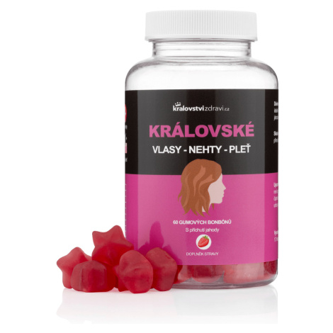 Království zdraví Královské vlasy, nehty, pleť s biotinem a vitamíny, 60 gumových bonbónů