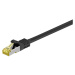 MicroConnect patch kabel S/FTP, RJ45, Cat7, 2m, černá - SFTP702S