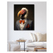 Obrazy na stěnu - Pták v obleku 1 Rozměr: 40x50 cm, Rámování: vypnuté plátno na rám