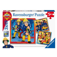 Ravensburger Požárník Sam: Do akce! 3 x 49 dílků