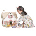 Dřevěný venkovský domeček pro panenku Cottontail Cottage Tender Leaf Toys 13 dílů se stylovým re