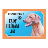 DAFIKO Tabulka Tady hlídám! Rhodéský ridgeback 1ks