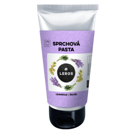 LEROS Sprchová pasta (130 ml) - Levandule & šalvěj - našlehaná textura vhodná i na holení