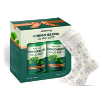 Movit Dárkové balení Ginkgo Biloba 60 mg, 180 tobolek + Vánoční ponožky