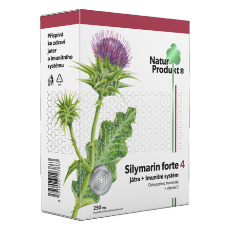 Silymarin forte 4 játra+imunitní systém tbl.40 Naturprodukt