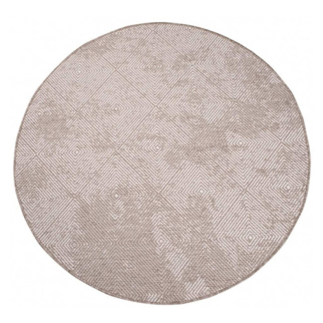 Oboustranný koberec DuoRug 5845 krémový kruh