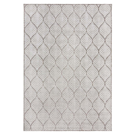 Vnitřní a venkovní koberec slonovinový 80x150 cm Elm Leaf – Flair Rugs