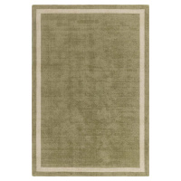 Khaki ručně tkaný vlněný koberec 68x240 cm Albi – Asiatic Carpets