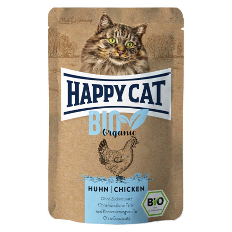 Happy Cat Bio Pouch kuře 12 × 85 g