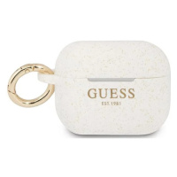 Guess GUAPSGGEH AirPods Pro cover white Silicone Glitter (GUAPSGGEH)