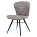 Jídelní židle ICROLEP, lanýžová látka/kov černý mat