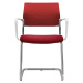 Dauphin Židle pro návštěvy X-CODE, na pružném rámu s područkami, červená