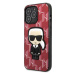 Karl Lagerfeld hard silikonovýobal iPhone 13 PRO 6.1" Red Monogram Ikonik