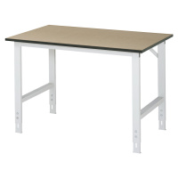RAU Pracovní stůl, výškově přestavitelný, 760 - 1080 mm, deska z MDF, š x h 1250 x 800 mm, světl