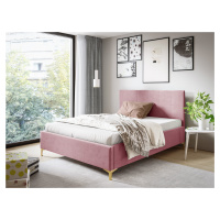 Eka Čalouněná postel SMART+ 120x200 cm Barva látky Trinity: (2319) Světlá růžová, Úložný prostor