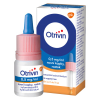 Otrivin 0,5mg/ml nosní kapky pro děti při léčbě ucpaného nosu 10 ml