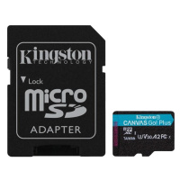 Kingston MicroSDXC karta 1TB Canvas Go! Plus, R:170/W:90MB/s, Class 10, UHS-I, U3, V30, A2 + Ada