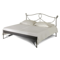 Kovová postel Modena kanape Rozměr: 160x200 cm, barva kovu: 1B hnědá stříbrná pat.