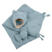 7AM Enfant komplet AIRY BLUE ( 0-6 m ) - čepice, rukavice, deka