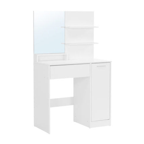 Toaletní stolek a zrcadlo Blanka (bílá)