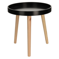 Přístavný stolek IMRICH černá/přírodní
