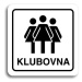 Accept Piktogram "klubovna III" (80 × 80 mm) (bílá tabulka - černý tisk)
