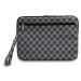 DKNY PU Leather Checkered Pattern and Stripe pouzdro na notebook 13/14" černé