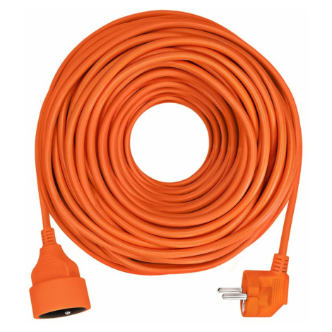Solight prodlužovací kabel - spojka, 1 zásuvka, oranžová, 40m PS11