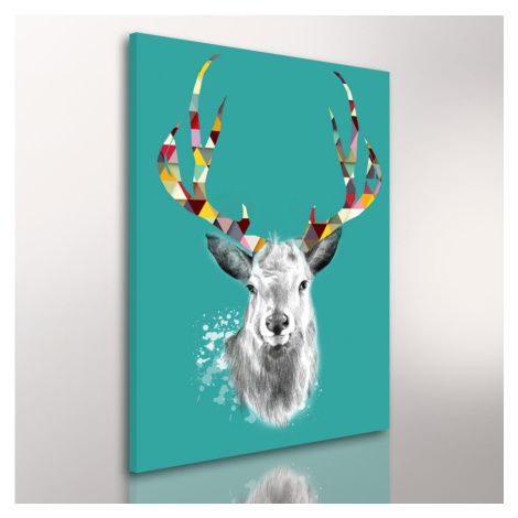 Obraz na plátně SCANDI DEER C různé rozměry Ludesign ludesign obrazy: 80x60 cm