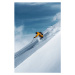 Umělecká fotografie Mid adult male skier speeding downhill,, Ross Woodhall, (26.7 x 40 cm)